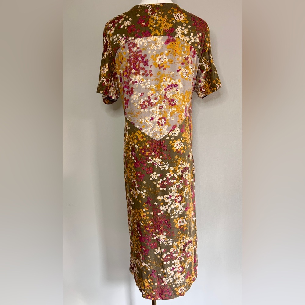 Anthropologie Tiny Shoreline Floral Midi Dress Boho Cottage Whimsy Feminine | XS - Picture 12 of 15